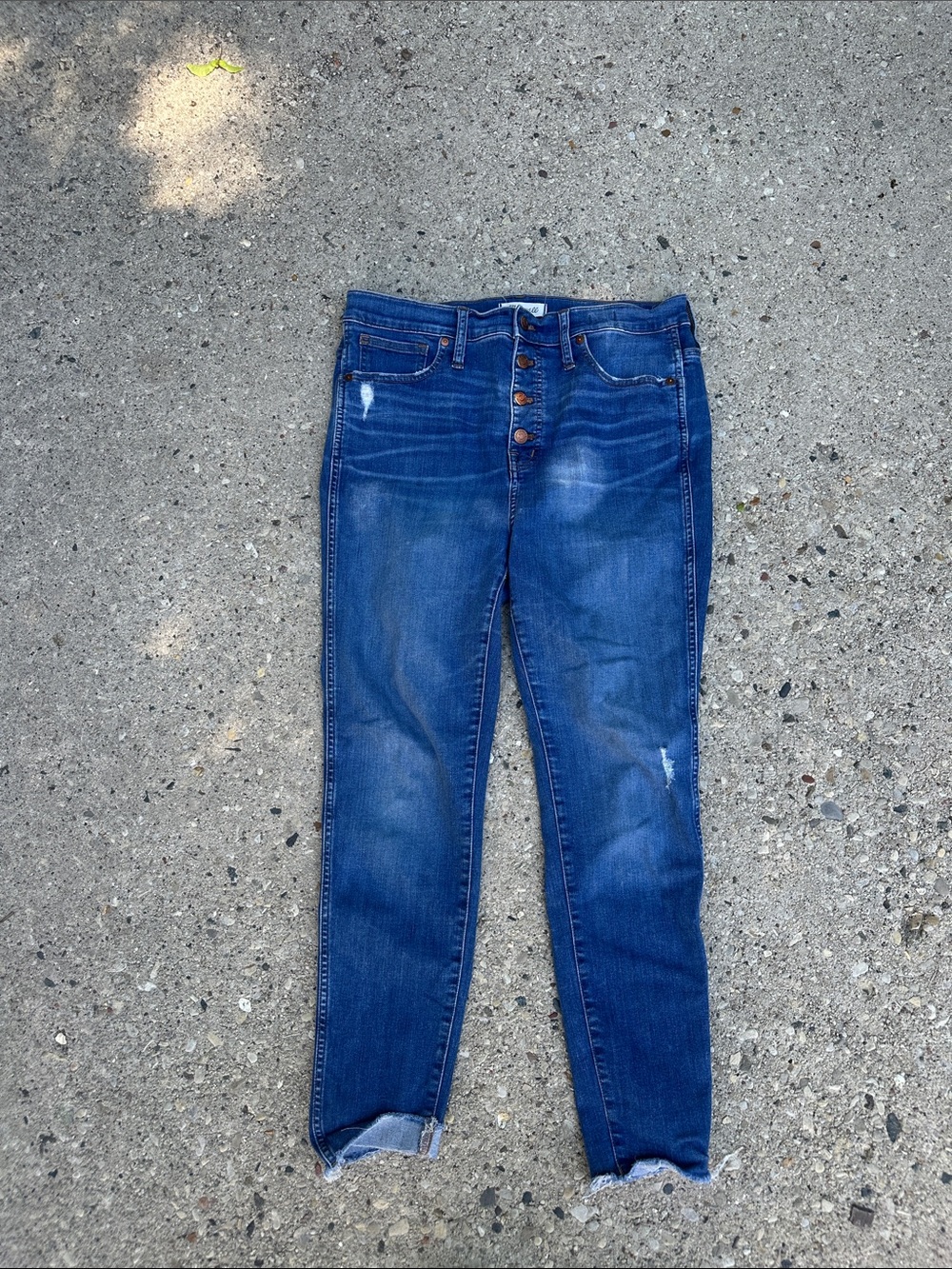 Madewell Women’s 10” High-Rise Button Fly Stretch Skinny Jeans